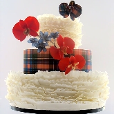 Tartan Ruffle Cake