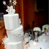 Stacked Silver Snowflake 