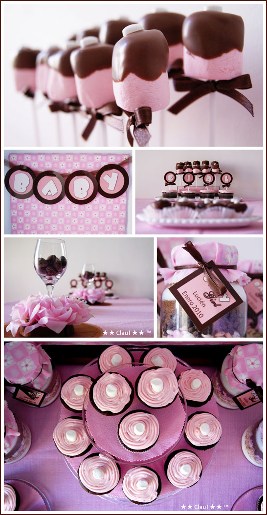 Real Party: Brown & Pink Baby Shower