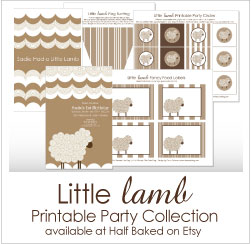 Shop the Little Lamb Birthday Collection on Etsy Shop the Little Lamb Birthday Collection on Etsy