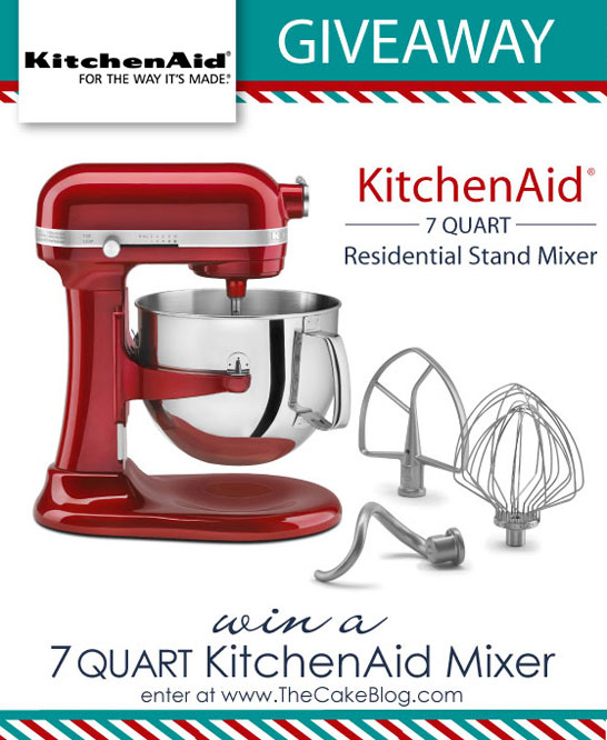 7 qt KitchenAid Mixer Giveaway | TheCakeBlog.com 7 qt KitchenAid Mixer Giveaway | TheCakeBlog.com