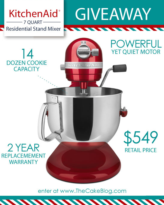 7 qt KitchenAid Mixer Giveaway | TheCakeBlog.com 7 qt KitchenAid Mixer Giveaway | TheCakeBlog.com