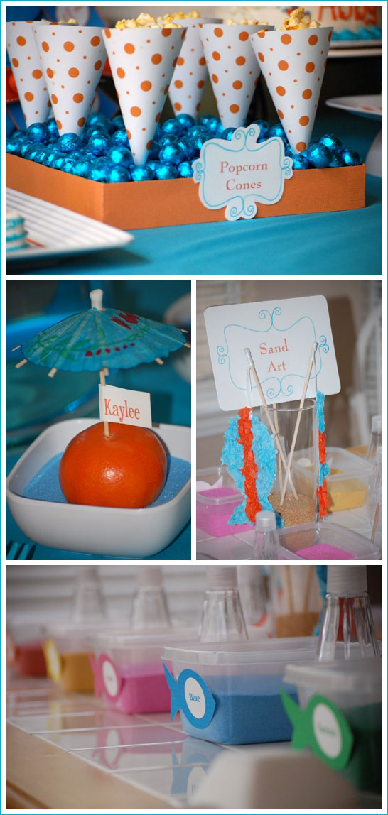 Under the Sea Party in Turquoise & Orange