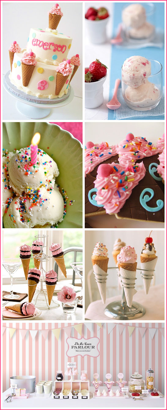 Ice Cream Cakes, Cupcakes & Recipes