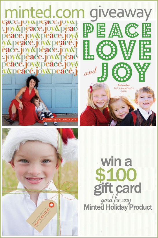 minted instagrid holiday card