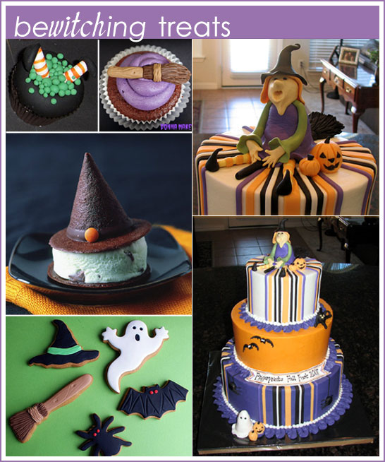 Witch Cake, Cupcakes and Cookies for Halloween