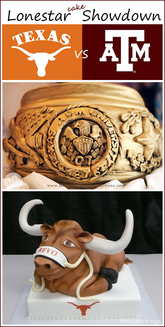 Aggie Ring and Bevo Cakes