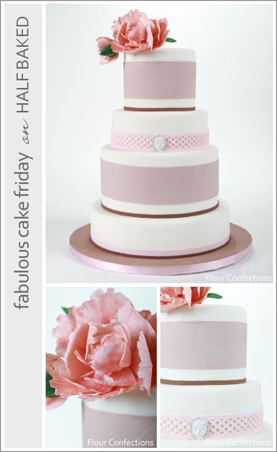 Romantic Bridal Cake by Flour Confections 