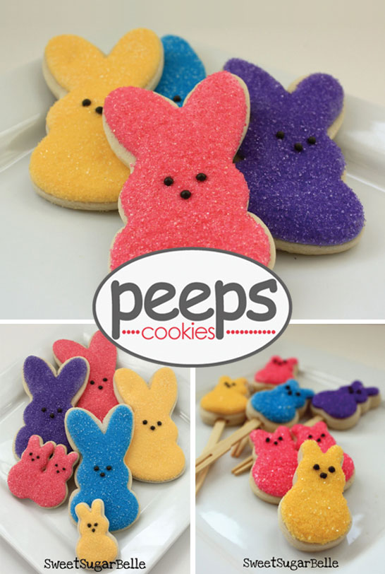 Peeps Cookies by Sweet Sugarbelle  |  TheCakeBlog.com