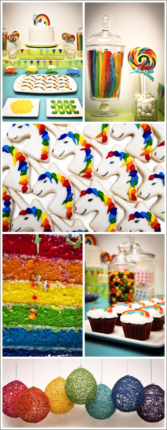 Rainbows and Unicorns Birthday Party