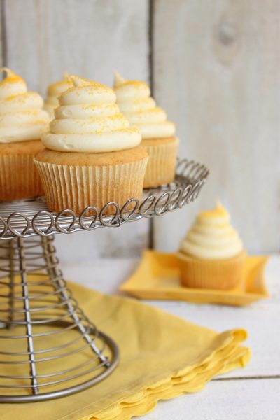Honey Cupcakes with Honey Cream Cheese