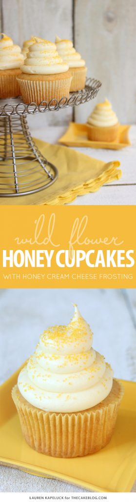 Honey Cupcakes with Honey Cream Cheese | The Cake Blog