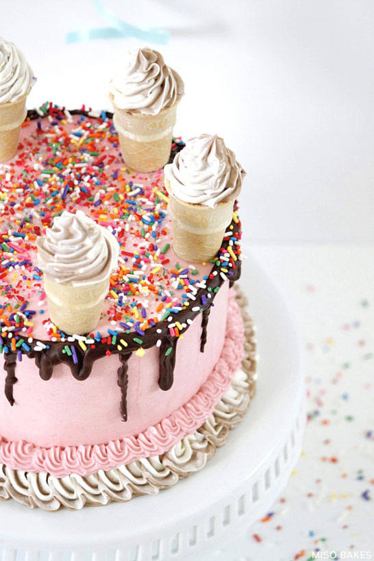 Ice Cream Cake by Miso Bakes | TheCakeBlog.com