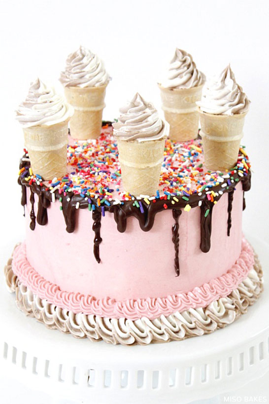 Ice Cream Cake by Miso Bakes | TheCakeBlog.com
