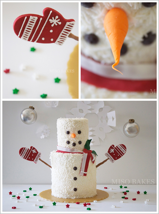 Easy DIY Snowman Cake | by Miso Bakes