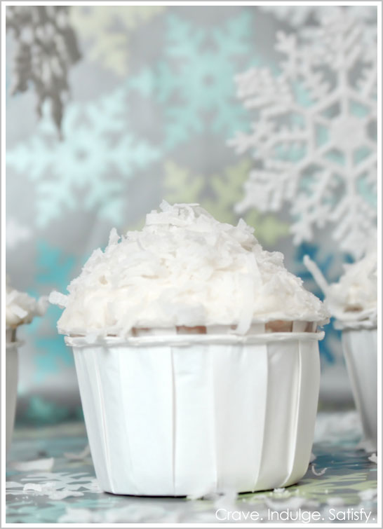 Italian Cream Snowball Cupcake