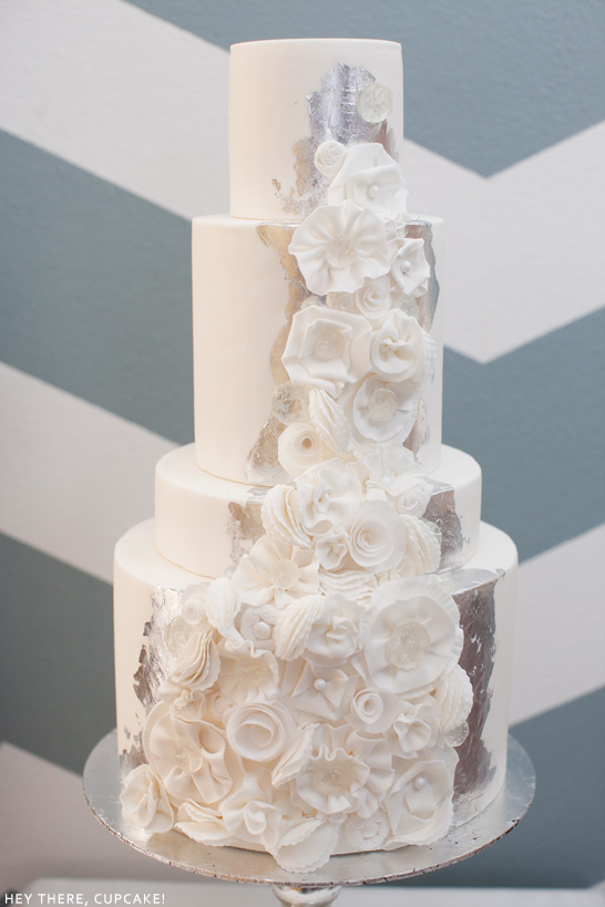 Winter White Wedding Cake | by Hey There, Cupcake!