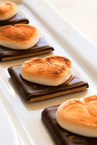 Heart Shaped S'more Cookies - a super easy, 3 ingredient Valentines treat that takes less than 10 minutes! | by Carrie Sellman for TheCakeBlog.com