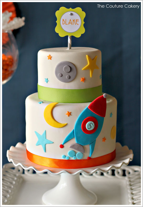 Outer Space Birthday Cake