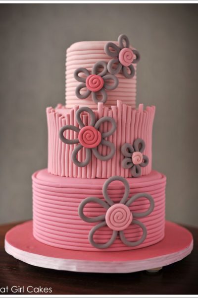 Quilled Flower Cake