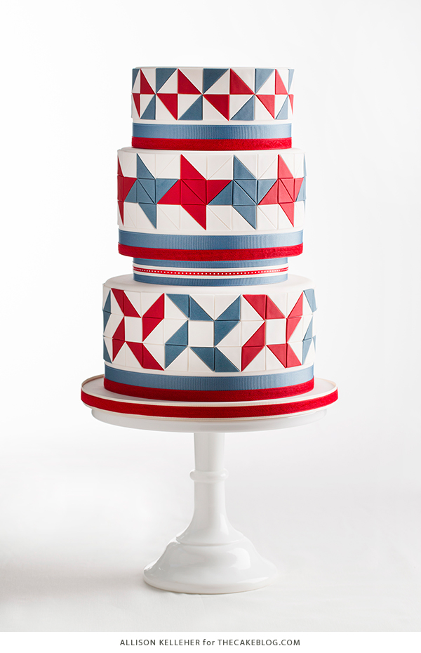 American Quilt Cake | by Allison Kelleher for TheCakeBlog.com