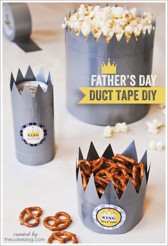 Duct Tape Crowns : A Father's Day DIY