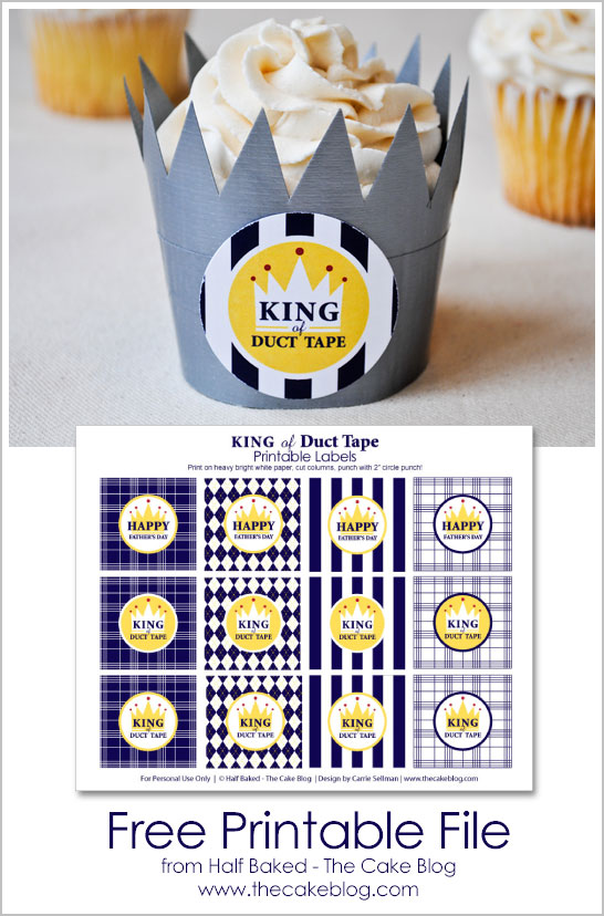 King of Duct Tape - FREE Printable for Father's Day DIY