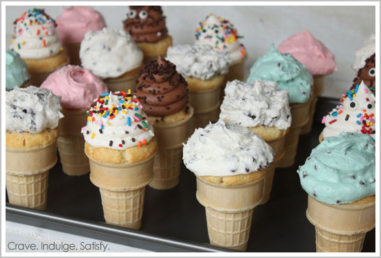 Ice Cream Cone Cupcakes by Lauren Kapeluck  |  TheCakeBlog.com