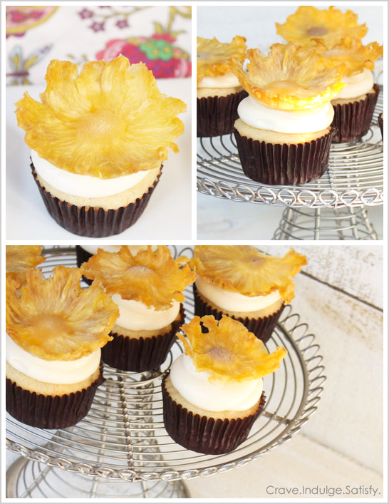 Tropical Pineapple Cupcake Recipe by Lauren Kapeluck  |  TheCakeBlog.com