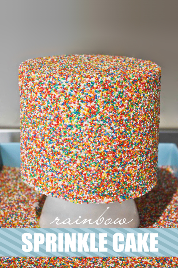 DIY Sprinkle Cake Tutorial | Kate Wagner for TheCakeBlog.com