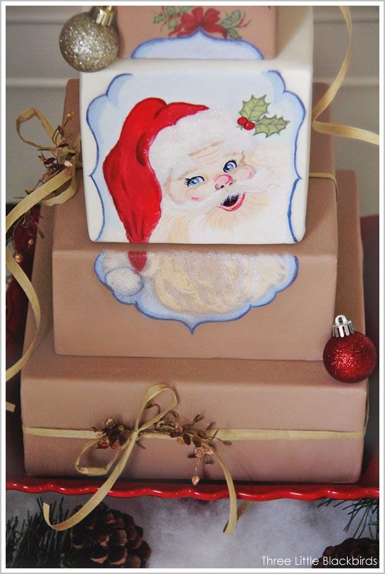 Vintage Shape A Cake Santa Claus Cake Form in Original Box 