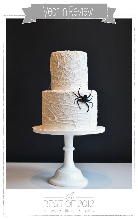 DIY Marshmallow Spiderweb Cake  |  TheCakeBlog.com