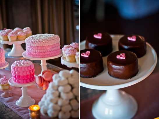 Pink & Gold Valentine's Dessert Table | TheCakeBlog.com