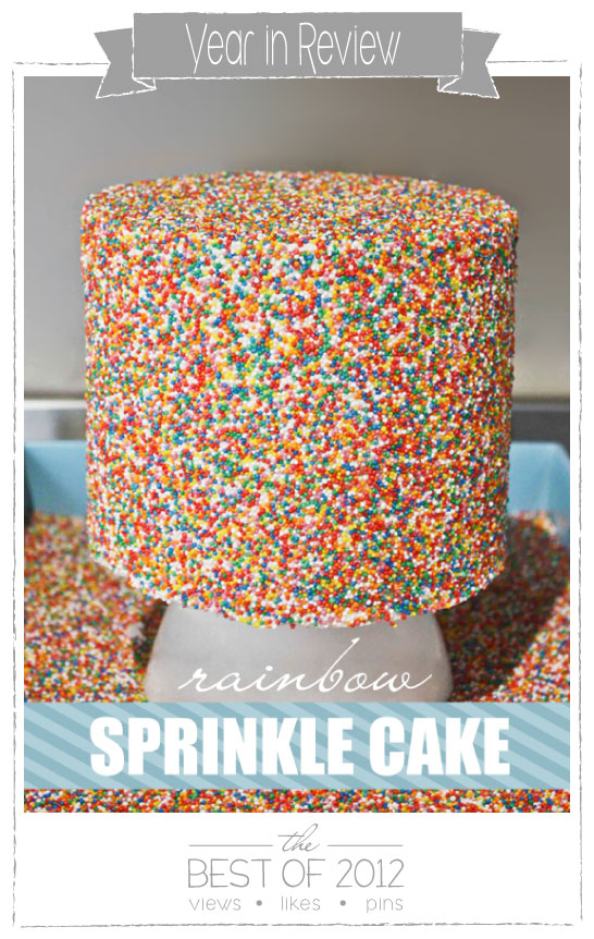 Rainbow Sprinkle Cake DIY