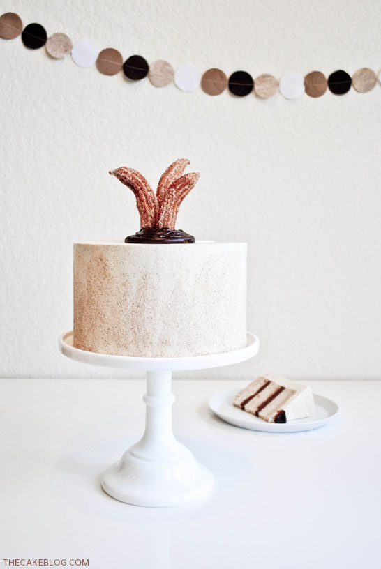 Chocolate & Churros Cake | TheCakeBlog.com
