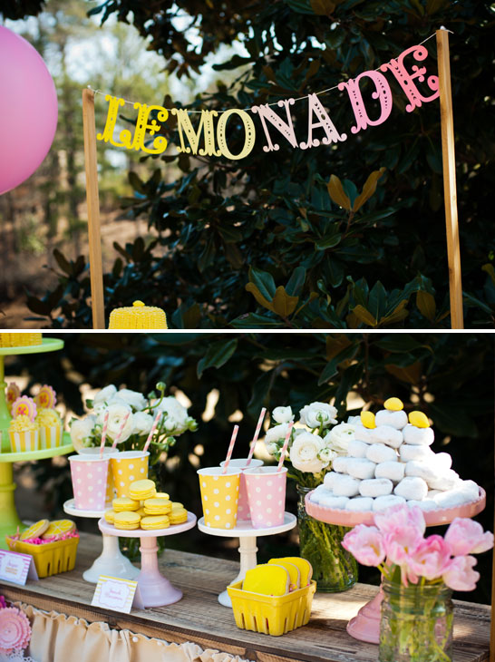 Fresh Lemonade Dessert Table  |  TheCakeBlog.com
