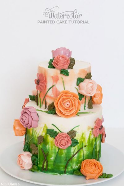 DIY: Watercolor Painted Cake