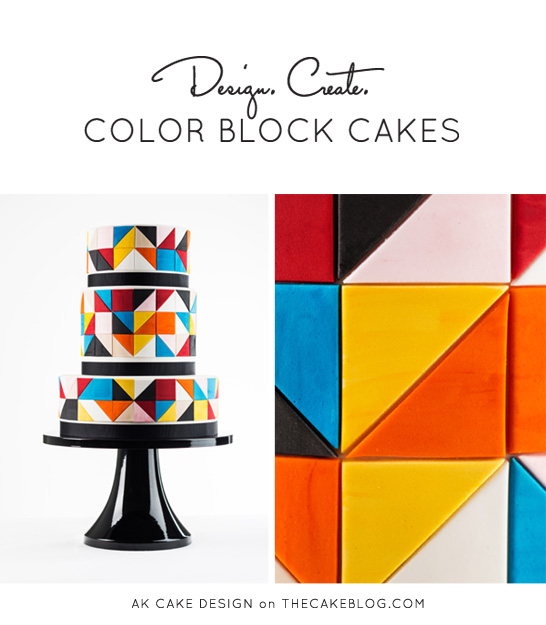 Color Block Cake by AK Cake Design  |  TheCakeBlog.com