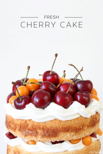 Fresh Cherry Cake
