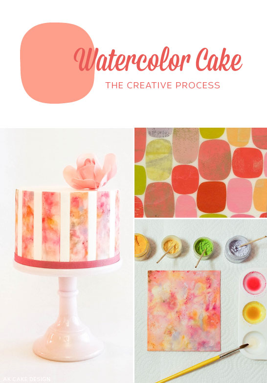 How to paint a Watercolor Cake | by Allison Kelleher for TheCakeBlog.com