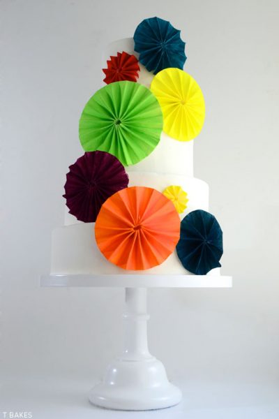 Vibrant Pinwheel Cake