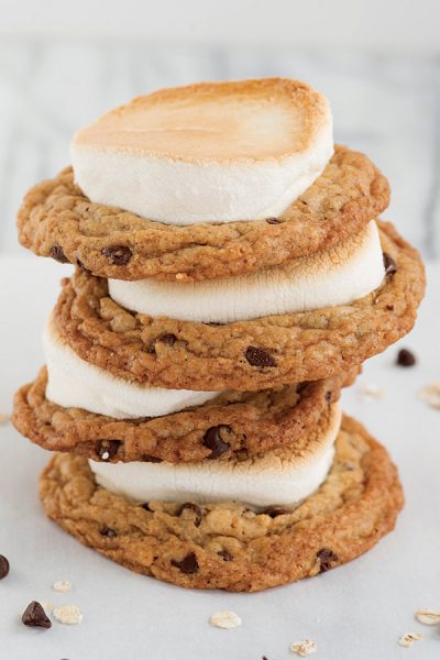 Oatmeal Chocolate Chip S’mores Cookies