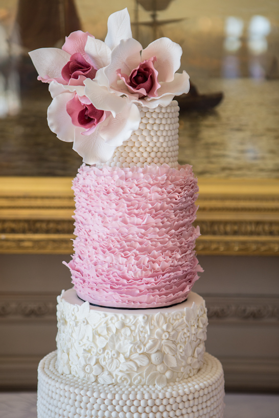 Pink & Gold Wedding Inspiration  |  by Baked In Caked Out  |  TheCakeBlog.com