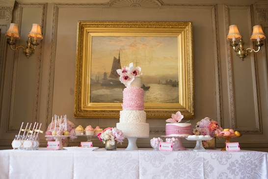 Pink & Gold Wedding Inspiration  |  by Baked In Caked Out  |  TheCakeBlog.com