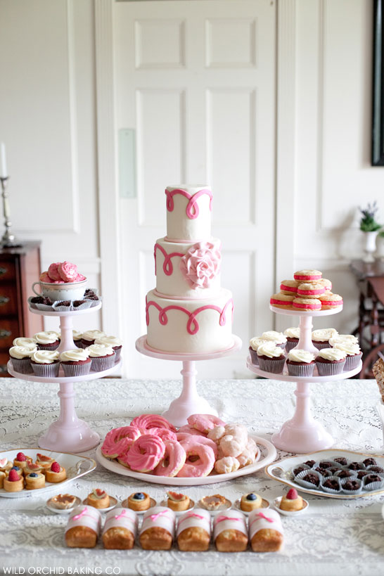 Victorian Cake Display | by Wild Orchid Baking Co | #PinkWeek on TheCakeBlog.com