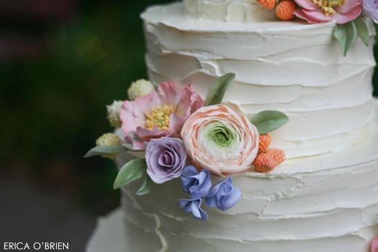 Rustic Wedding Cake | by Erica O'Brien | TheCakeBlog.com