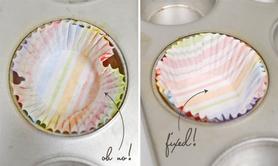 How to Reshape Cupcake Liners | by Lovely Cakes on TheCakeBlog.com