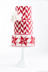 Candy Cane Cake by AK Cake Design | The 12 Cakes of Christmas