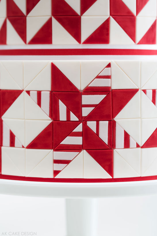 Candy Cane Cake by AK Cake Design  |  The 12 Cakes of Christmas