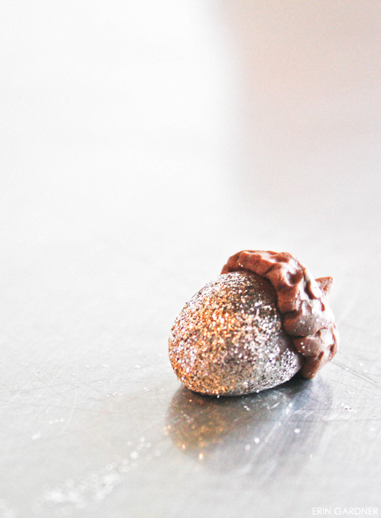 DIY Sparkling Glitter Acorns  |  by Erin Gardner
